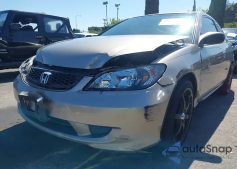 2004 Honda Civic Lx z USA, uszkodzony, nr VIN 1HGEM22534L010753